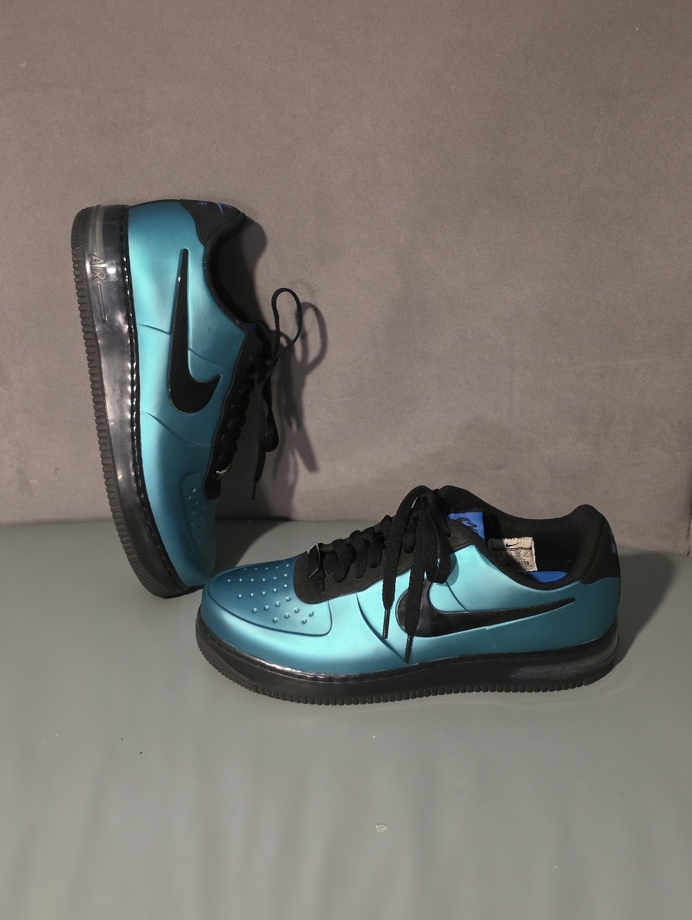 NIKE AIRFORCE 1 FOAMPOSITE Men's Greens and Black Sneakers Size 9.5